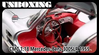 Mercedes-Benz 300 SLR Uhlenhaut Coupe 1955 / 1:18 CMC diecast car model / AMR unboxing