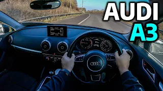 AUDI A3 2.0 TDI - POV TEST DRIVE & REVIEW (UK)