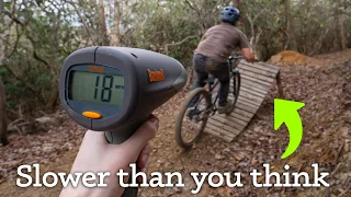 We tested my speed on mountain bike jumps, and here's what we found out