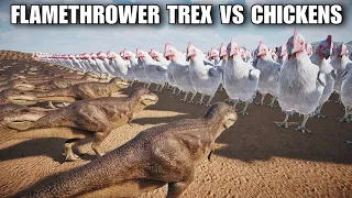 TREX VS 1 MILLION CHICKENS | Ultimate Epic Battle Simulator 2 | UEBS 2