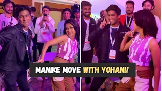 I did the #ManikeMove Challenge with Yohani herself! | Manish KHARAGE #shorts