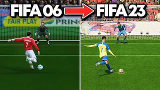 Een Penalty Scoren met Ronaldo in elke FIFA!