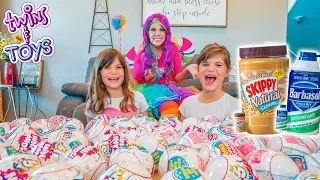 Princess Lollipop Surprises Kate and Lilly with TONS of 5 Surprise Mini Brands!