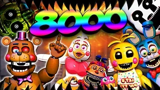 FNAF 7 8000 ОЧКОВ !!! ПОБИЛ РЕКОРД СКОТТА во FNAF 7 Ultimate Custom Night и ОТКРЫЛ ОФИС FNAF 4 !!!