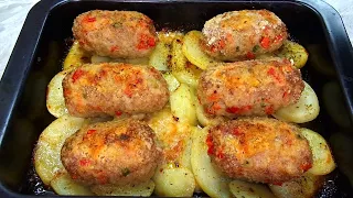 They are so delicious that I make them every day! A simple recipe with minced meat and potatoes.