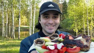 МУКБАНГ ШАШЛЫК 🥩 / mukbang barbecue не асмр