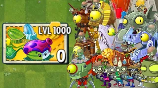 All Pult Plants LEVEL 1000 Power-Up vs All Final Boss in Plants vs. Zombies 2 Mod