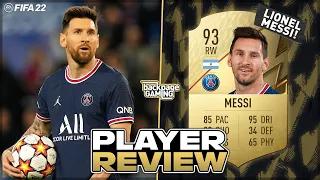 LIONEL MESSI THE GOAT! 🐐 93 Lionel Messi Player Review! | FIFA 22 Ultimate Team