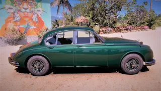 Forza Horizon 5 . Jaguar Mk II 3.8 1959 . Car Show Speed Jump Crash Test Drive . 4K 60fps.