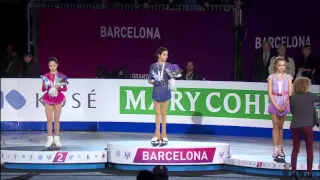 ISU Grand Prix of Figure Skating 2015/2016. Ladies. Victory Ceremony