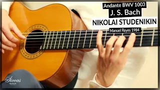 Nikolai Studenikin plays Andante, Violin Sonata No. 2 BWV 1003 by J. S. Bach on a 1984 Manuel Reyes