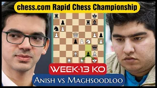 Parham's Destructive Attack | Anish vs Maghsoodloo | Chess.com Rapid Chess Championship 2022