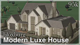 Bloxburg - Modern Luxe Family House Speedbuild (exterior)