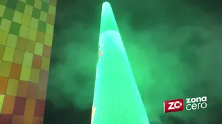 Magistral: así cobró vida el árbol navideño de La Ventana al Mundo ante los barranquilleros