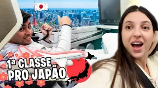 Passamos 24 horas no avião indo para o Japão