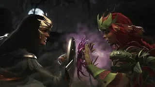 Injustice 2 : Wonder Woman Vs Poison Ivy - All Intro/Outros, Clash Dialogues, Super Moves