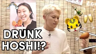 HOSHI’S BEHIND THE SCENE AT YOUNGJI’S  SHOW || HOSHI GETTING DRUNK!? 😂🐯🥂 #hoshi #seventeen