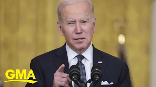 Biden arrives in Europe for emergency NATO summit l GMA