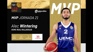 LEB ORO | Alec Wintering, MVP de la Jornada 21