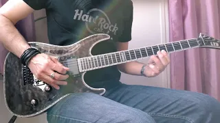 Cradle of filth - The foetus of a new day kicking (guitar cover by Ben)