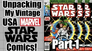 Unpacking My Vintage Marvel Star Wars Comics Part 1 - Issues 1 To 38 Of This Classic Comic!