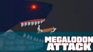 Megalodon ATTACKS EVERYTHING in People Playground