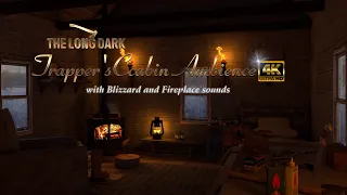 the long dark | Trapper's Cabin Ambience #3 | Blizzard and Fireplace with boiling soup sounds