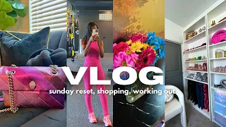 LIVING ALONE VLOG | Taking a Break + Sunday Reset + Organizing & Furniture Shopping | Mashia Major