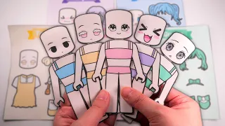 [ Paper Diy ] Roblox Outfits Sticker Book ASMR