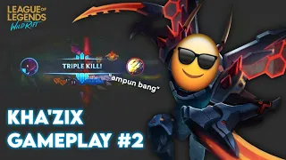 KHAZIX MEMBANTAI | Mecha Kha'zix Jungle Gameplay | League of Legends Wild Rift Indonesia #2