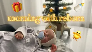 VLOG Утро с реборном/Влог с реборном/Morning with reborn🎄🩵