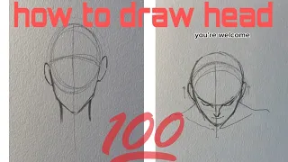 How to draw Head || Jmarron