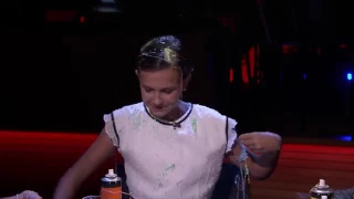 Millie Bobby Brown rapping Nicky Minaj's Monster song!