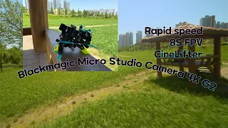 FPV Drone Bulit in Blackmagic Micro studio Camera 4k G2(rapid speed in riverside)