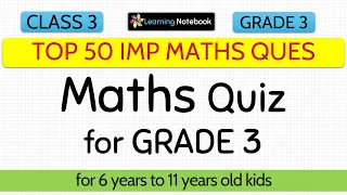 Maths question and answer for class 3 | Maths quiz for class 3