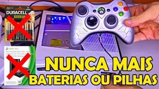 COMO LIGAR SEU CONTROLE DE XBOX 360 SEM PILHAS OU BATERIAS ( TUTORIAL )