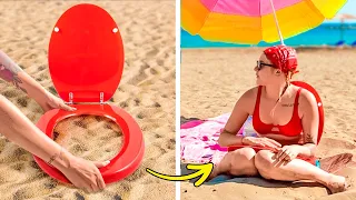 30+ BEACH HACKS & CAMPING HACKS FOR SUMMER