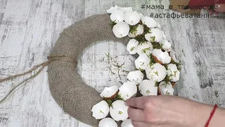 How to make an Easter wreath with your own hands? Easter wreath made from eggshells. Easter DIY
