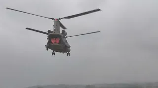 Chinook helicopter 🚁 smash the water with power #airforce # chinook# airforce day