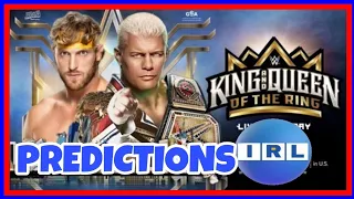 WWE King and Queen of the Ring 2024 Predictions #wwe #wwekingandqueenofthering #predictions