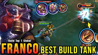 MVP Plays!! NonStop Ganking Franco Best Build Tank - Build Top 1 Global Franco ~ MLBB