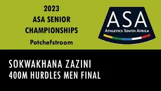 Sokwakhana Zazini - 2023 SA Senior Championships, Potchefstroom - 400m Hurdles Men Final (48.95)