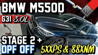 über 500PS ohne DPF ??? | BMW M550D Stage 2 + | DPF OFF + Dyno | mcchip-dkr