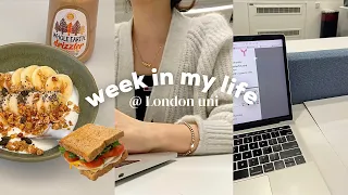week in my life at London uni🫧 busy days, new routine, studying📑