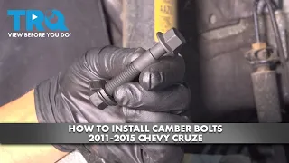 How to Install Camber Bolts 2011-2015 Chevrolet Cruze