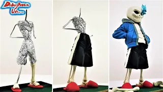 Como Hacer SANS Escultura Plastilina | How to SANS Bad Time Undertale Tutorial DIY | DibujAme Un