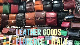 🇮🇹🎄🎁THE SAN LORENZO LEATHER MARKET HERE IN FLORENCE ITALY🎁🎄A THOUSAND THOUSAND OF ITEMS .