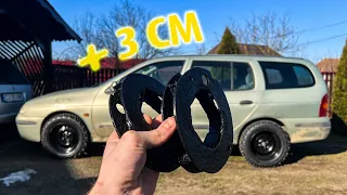 Cum Se Poate Inalta Un Renault Megane De Fata Cu 3 Cm - Flanse Inaltare Custom