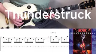 AC/DC - Thunderstruck (guitar cover with tabs & chords)