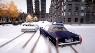 GTA 4 WINTER CRASH TEST OF REAL CARS  WINTER MOOD (WINTER CRASH TEST #38)